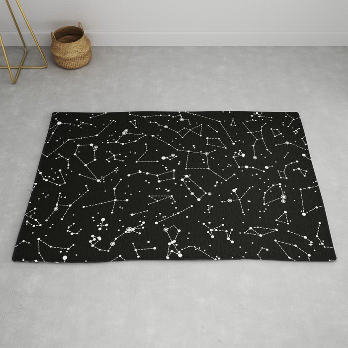 Star Constellations Rug Space Rug Kids Rug Constellation Floor Rug ...