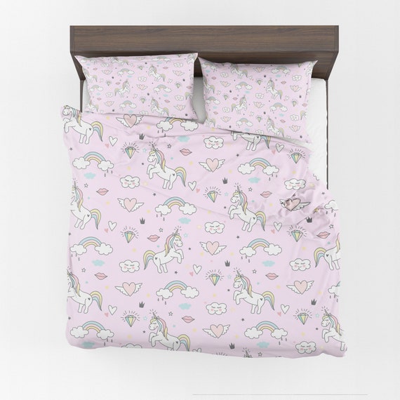 pink unicorn comforter