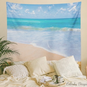 Beach Tapestry Ocean Tapestry Beach Tapestries Beachy Tapestries Beach Bum Tapestries Surfer Tapestries Ocean Art Ocean Decor Ocean Artwork