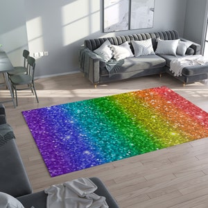 Rainbow Rug rainbow Rug rainbow Rugs gay pride Floor Rug gay Rugs 3&#39;x5&#39; 4&#39;x6&#39; 5&#39;x7&#39; Large rainbow rugs rainbow decor rainbow floor mat