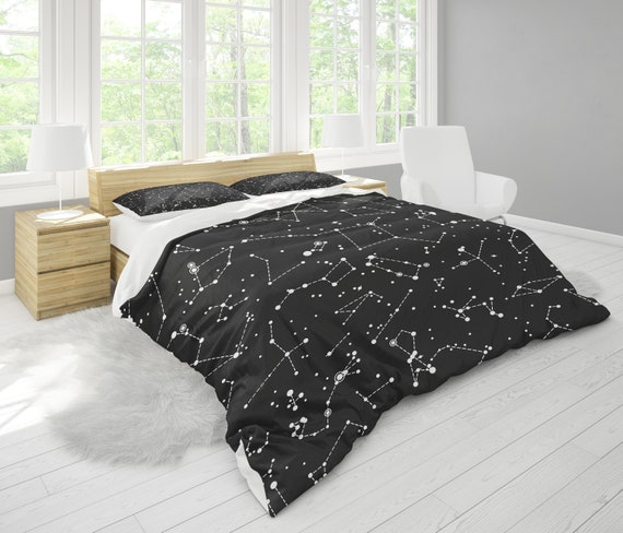 Star Constellations Duvet Cover Or Comforter Space Bedding Etsy