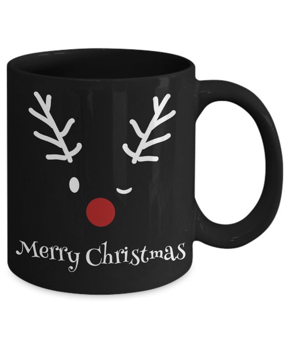 Black and white christmas mugs Clearance