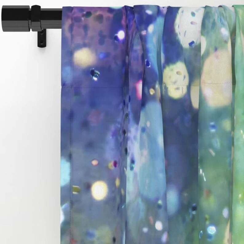 Confetti Window Curtains colorful Girly Drapery Curtain Panels Etsy