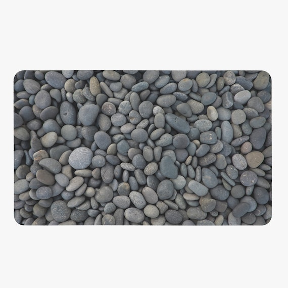 Gray Pebbles Bath Mat Gray Bathroom Grey Decor Pebble Bath Mats