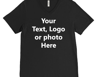 Custom Mens VNeck Teeshirt