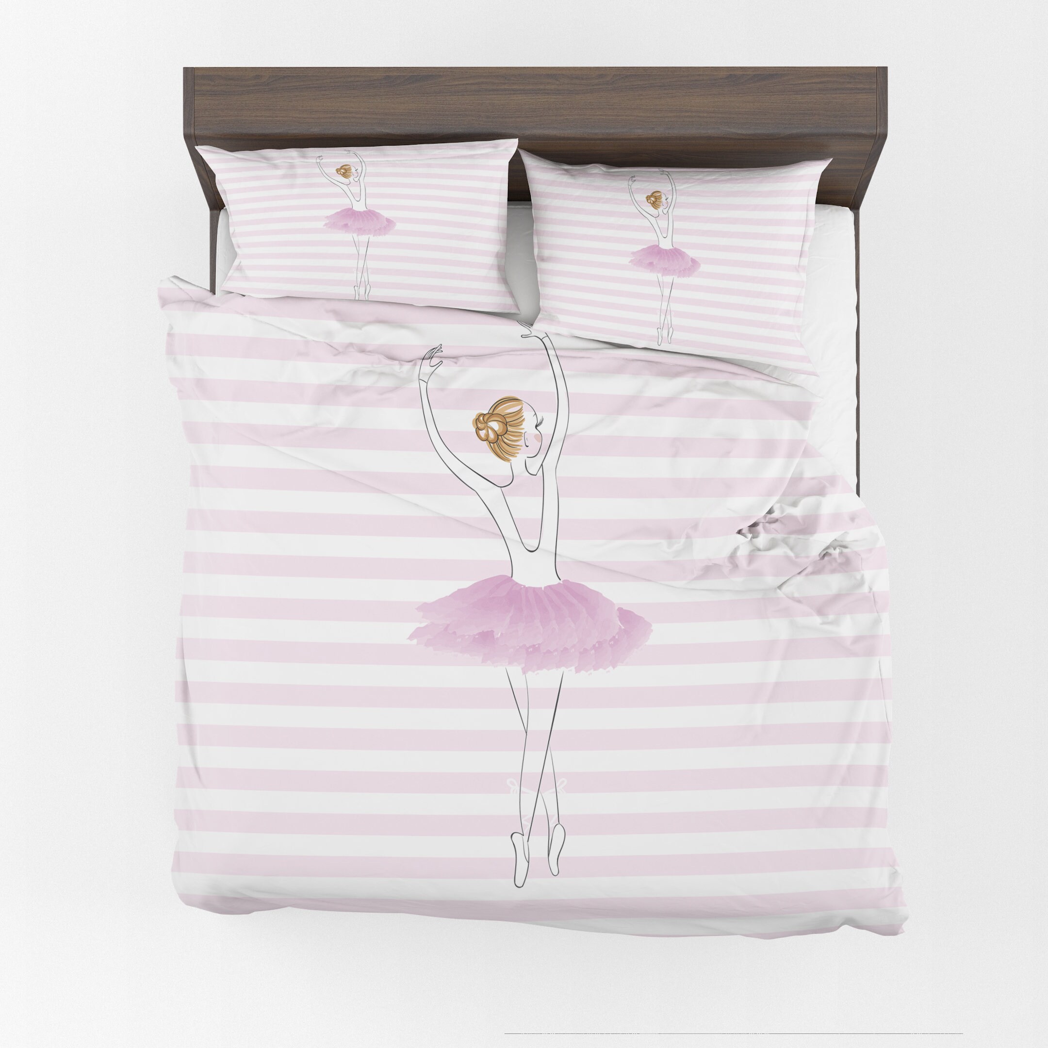 Ballerina Comforter Or Duvet Cover Girls Bedding Ballerina Etsy