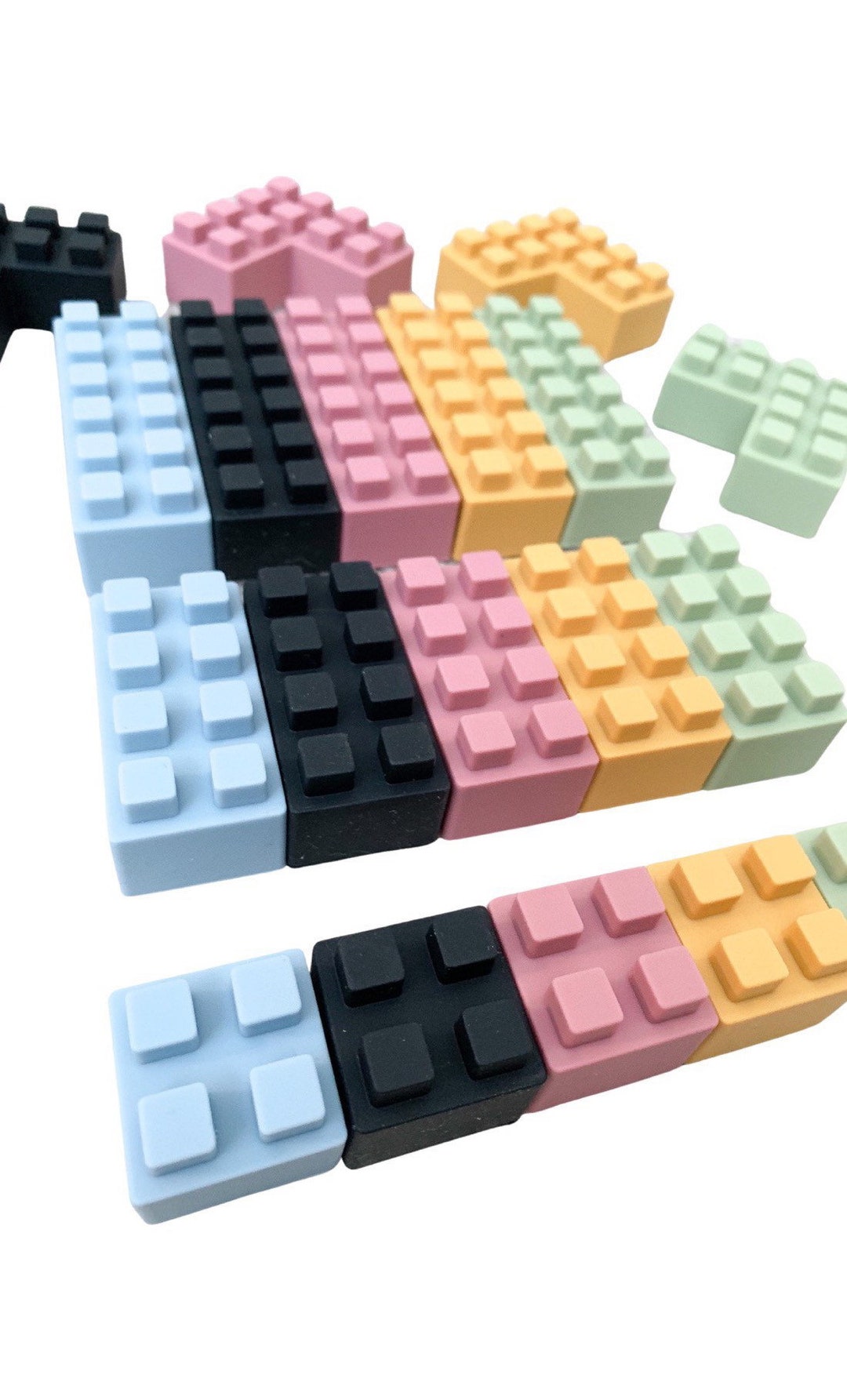 Soft Building Blocks for Toddlers Silicone Stacking Blocks Etsy