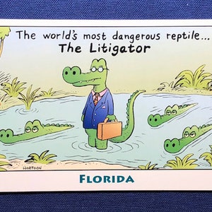Die Litigator Postkarte