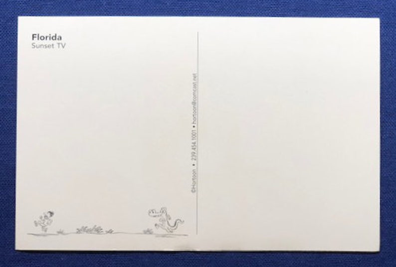 Sunset TV Postcard