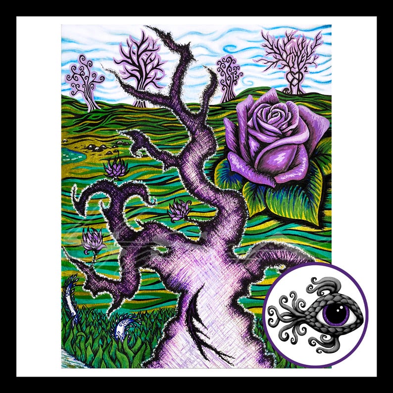 Flora Pt. 2 - Print of Original Pen & Ink Drawing - Etsy