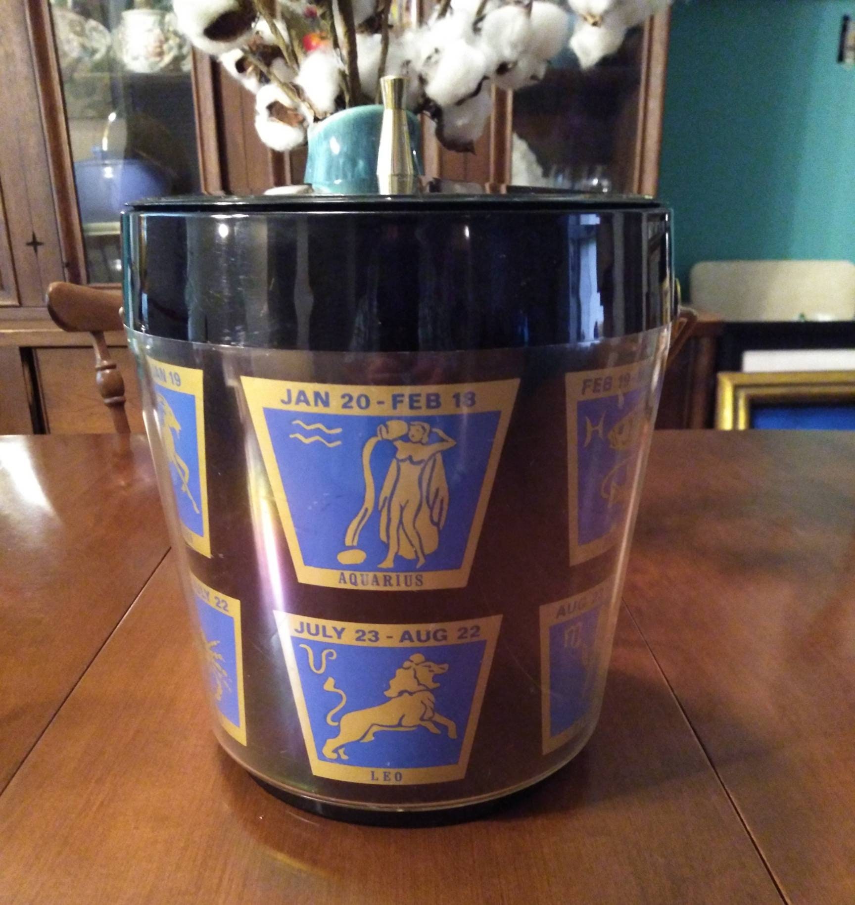 Great vintage zodiac sign ice bucket made by therma serve Etsy