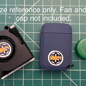 Trooper Tronix 700 mah rechargeable mini micro battery pack for helmet fans Star Wars bucket fan USB A cosplay costume cooling