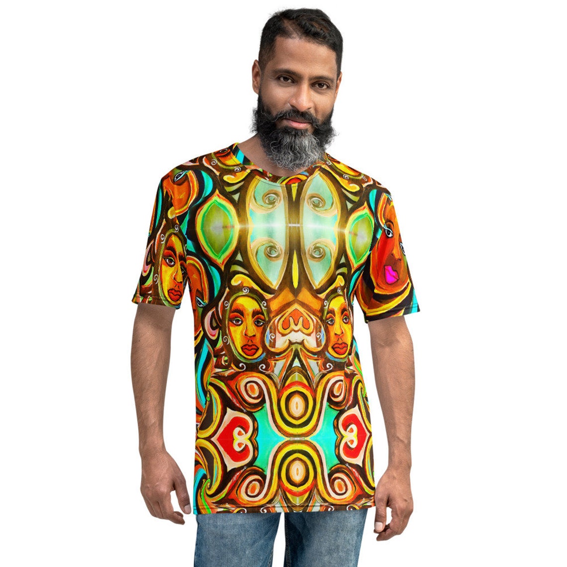 Men's Tshirt Mirror Reflections...AprAlexander Etsy