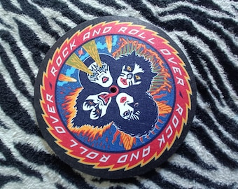 Kiss - Rock And Roll - 7inch Custom ....Turntable (Record Player) Slipmat.