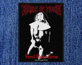 Cradle Of Filth - Vestal Masturbation Sew On Patch Offical Band Merch.