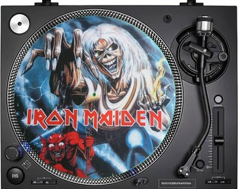 Iron Maiden – The Number Of The Beast – 12 Zoll ... Plattenspieler (Plattenspieler) Slipmat.