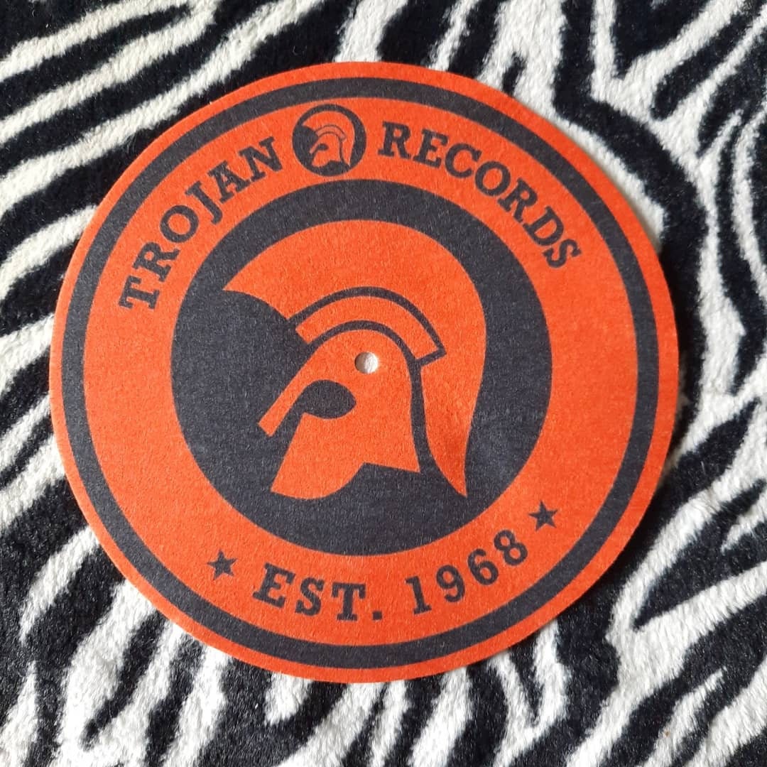 Trojan 7inch.turntable record Player Slipmat. Etsy