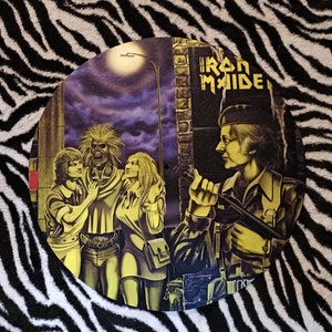 Iron Maiden - Women In Uniform  - 12inch ....Turntable (Record Player) Slipmat.