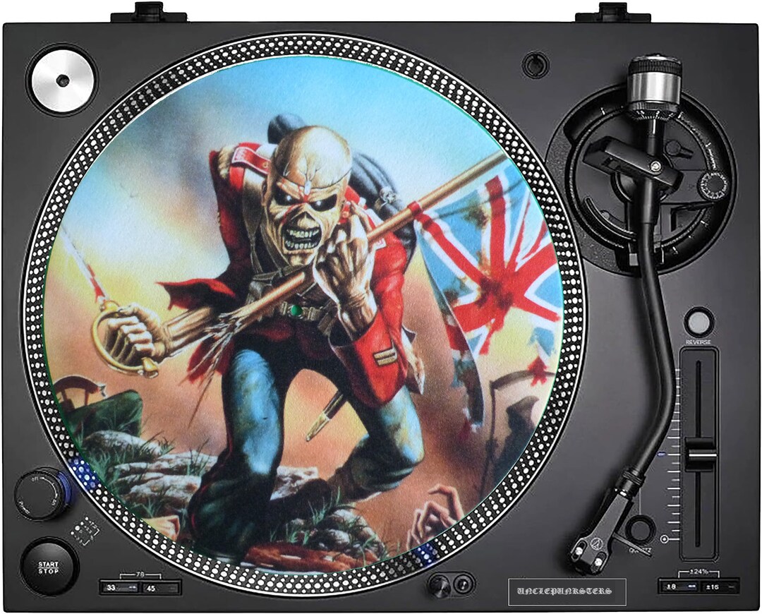 Iron Maiden the Trooper 12inch.turntable record Player Slipmat