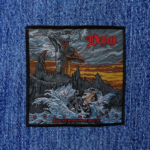 Dio - Holy Diver (nuevo) Parche cosido Mercancía oficial de la banda.