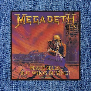 Megadeth - Peace Sells....But Who's Buying  (New) Sew On Patch Offical Band Merch.