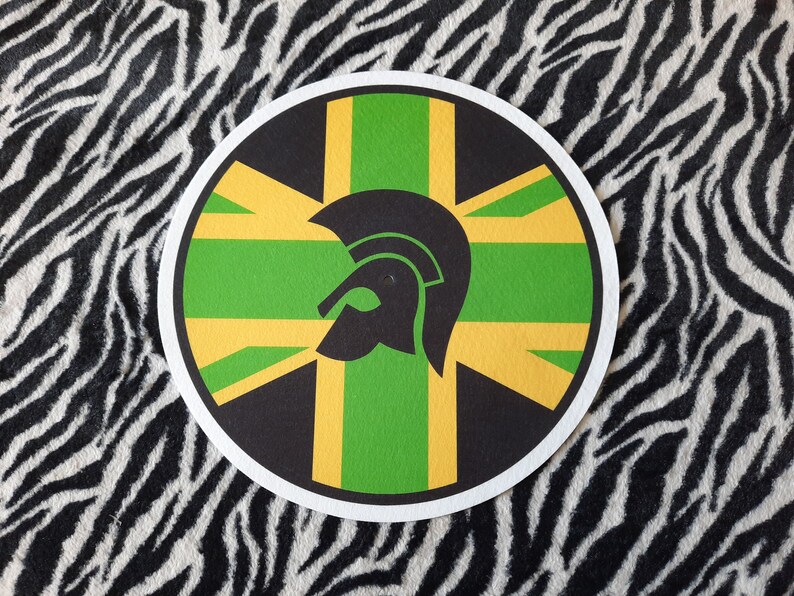 Trojan/Reggae Green Union Jack Logo Slipmat.... Slipmat de Etsy