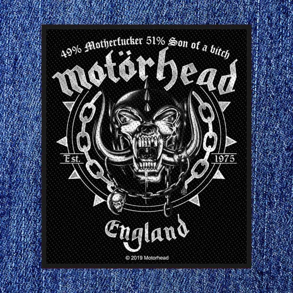 Motorhead - Ball And Chain  Woven Patch (New) Sew On Patch Offical Band Merch.