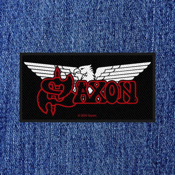 Saxon - Eagle Logo (New) Sew On Patch Offical Band Merch.
