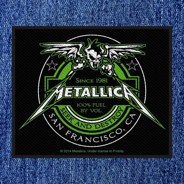 Metallica - Seek And Destroy  (New) Sew On Patch Official Band Merch.