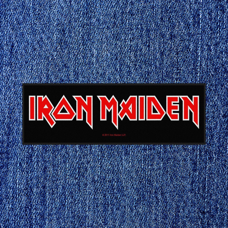 IRON MAIDEN Logo New Sew On Strip Patch Offical Band | Etsy