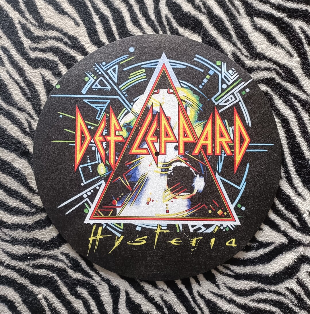 Def Leppard Hysteria 12 Slipmat....turntable record Player Slipmat. Etsy