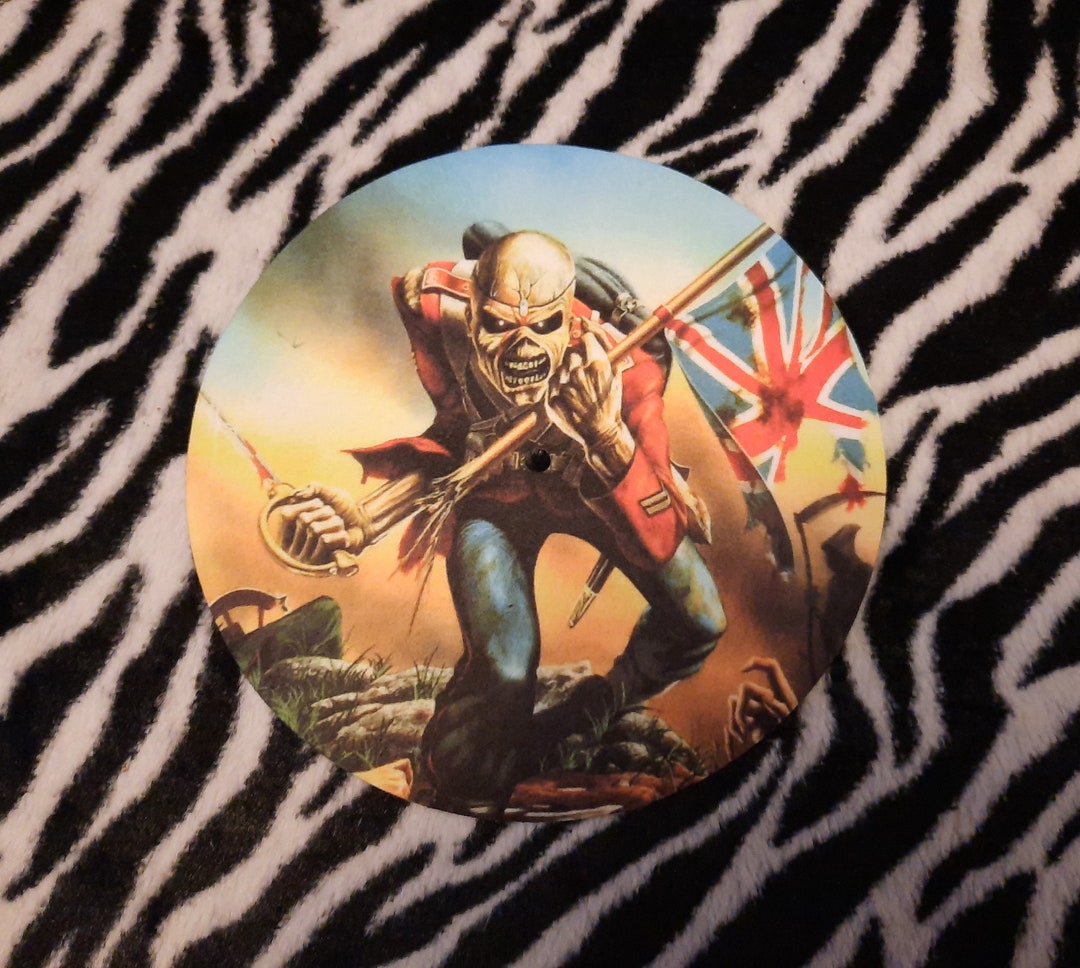 Iron Maiden the Trooper 7inch.turntable record Player Slipmat. Etsy