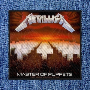 Metallica - Master Of Puppets Sew On Patch Offical Band Merch.