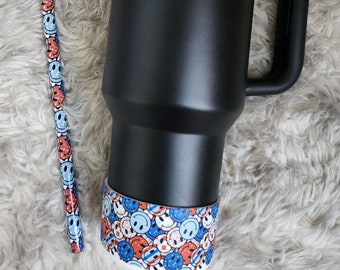 4th of July Boot Bundle  Boot| 4th of July Stanley Boot 40oz boot| Summer Silicone boot 40oz boot | Red white and blue boot| USA straw