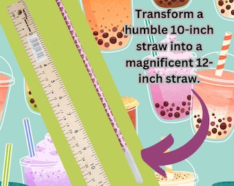 Straw Extender | Straw Extender for Regular Sized Straws | 40oz length straw | Stanley Straw Option | Reusable Straw Extender