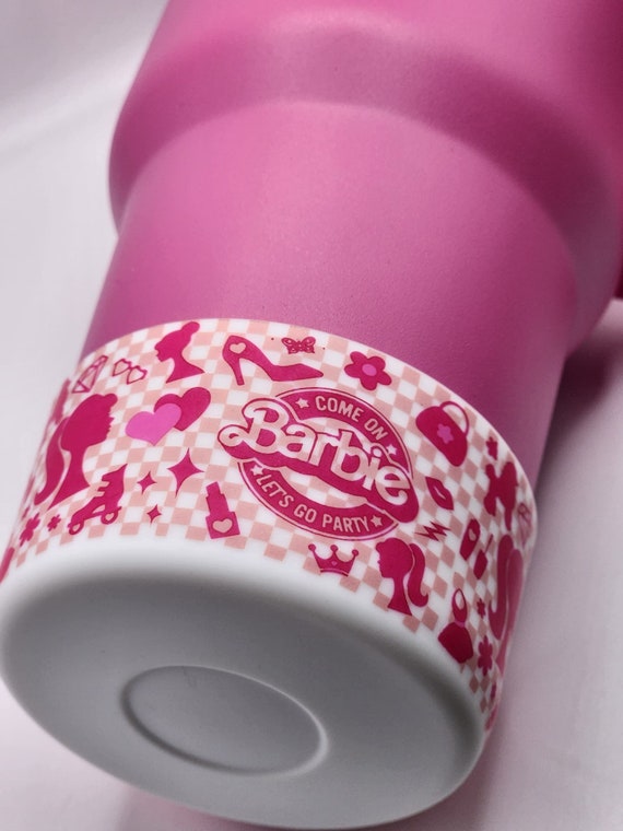 Barbie Silicone Cup Boot Barbie Stanley Boot Stanley Cup Boot Pink Tumbler  40oz Quencher Boot Silicone Boot Barbie Straw Topper 