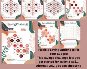 Spar-Challenge | Mini Savings Challenge Bundle | Spar-Tracker | One Dollar Savings Challenge | Spar-Tracker | Spar Challenge