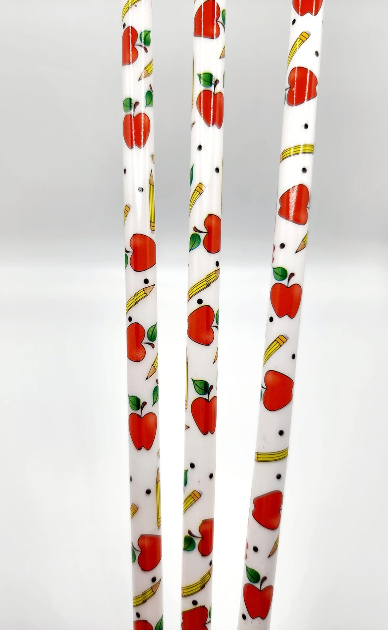Teacher Straw|Teacher Gift|Teacher Appreciation Gift|End of School Gift|Reusable Straw|Teacher Tumbler|Custom*Straw|Apple Straw|Pencil Straw