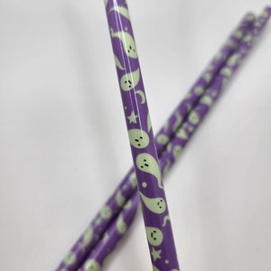 Pajitas de fantasma/Pajita de Halloween/Vaso de Halloween/Pajita reutilizable/Pajita nueva/Fantasma morado/Vaso con purpurina/Vaso de Halloween personalizado/Regalo de Halloween