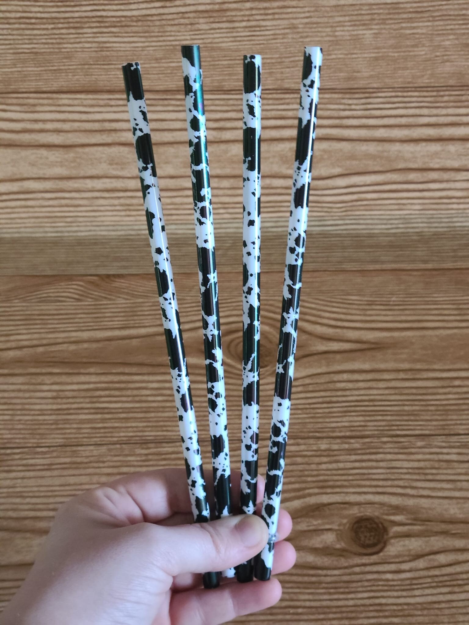 Home & Living Kitchen & Dining Drink & Barware Cowhide Straw|Plastic ...
