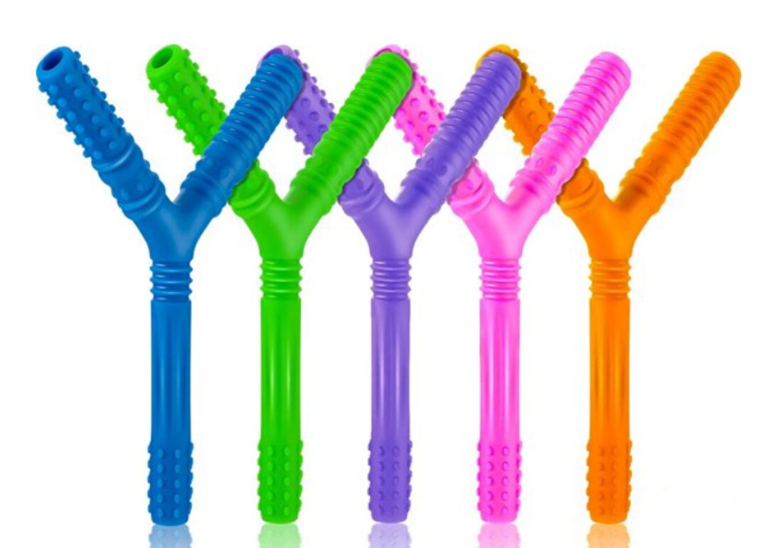 Silicone Teething Strawyshaped Teething Strawsilicone Etsy