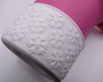 White Snowflake Boot for Stanley | Silicone Boot |Christmas Boot |Christmas Stanley | Snowflake Boot Stanley| Snowflake Tumbler Boot