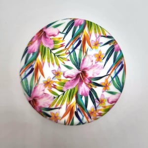 Tropical Floral and Leaves Boot Cover| Silicone Boot Cover| Floral Print Silicone Cup Boot| 40oz Cup Silicone| Floral Silicone Boot|Tropical