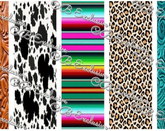 Western Pen Wraps|Ink Joy Pen Wraps|Pen Waterslide Wraps|Pen Wraps|Leopard Pen Wrap|Cowhide Pen Wrap|Serape Pen Wrap|Tooled Leather Wrap