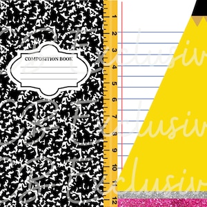 Lehrer Sublimation Wrap| Pencil Ink Joy Stift | Kompositionsbecher| Lehrer Sublimation Tumbler Design| Bleistiftbecher| Notizbuch Tumbler