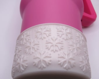 Pearly Snowflake Boot for Stanley | Silicone Boot |Christmas Boot |Christmas Stanley | Snowflake Boot Stanley| Snowflake Tumbler Boot