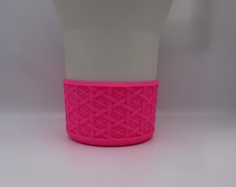 Pink Texture Boot for Stanley | Silicone Boot |Basketweave Boot |Pink Stanley | Hot Pink Stanley| Texture Tumbler Boot | Woven Boot