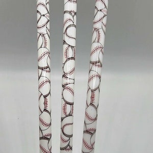 Baseball Straws|Reusable Straws|Baseball Mama|Custom Straw|Green Products|Baseball Season|Baseball Gift|Baseball Player|Softball|