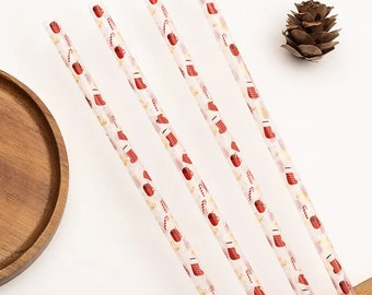 40oz Length Christmas Straw|Christmas Stocking  Straw| STRAW| Resuable Straw|Custom Straw|Christmas Tree Stanley Straw| 12 Inch Straw