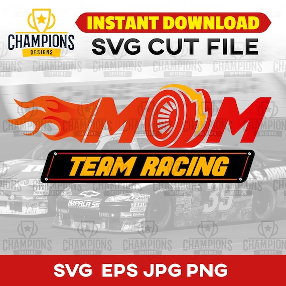 Download Racing Mom Racing Svgsvg Files Car Racing Svg Gokart Etsy